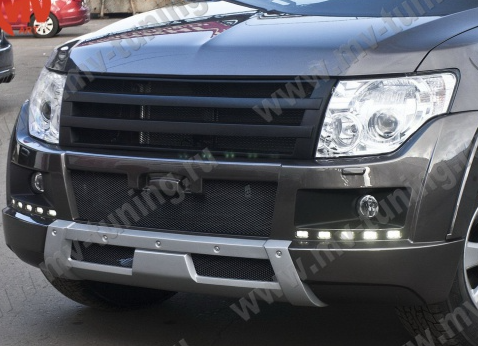 Бампер передний (в сборе) "Broomer Design" для Mitsubishi Pajero 4 (2006-2015) купить недорого с доставкой в Набережные-Челны